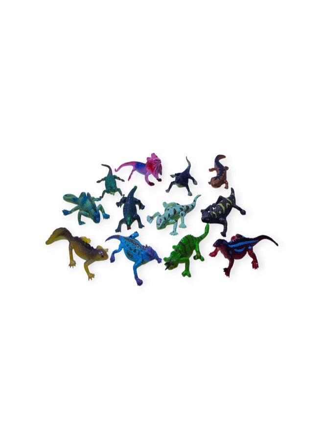 DIMAZO Small Kids Sea & Wild Animal Toys Sets for Fun, Educational, Spark Imagination and Learning (Multi Choice Sets) (Chameleon) 12pcs - Image 3